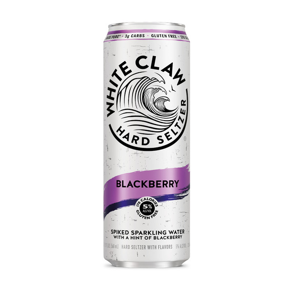 White Claw Hard Seltzer Blackberry, 19.2 fl oz Can, 5% ABV Same