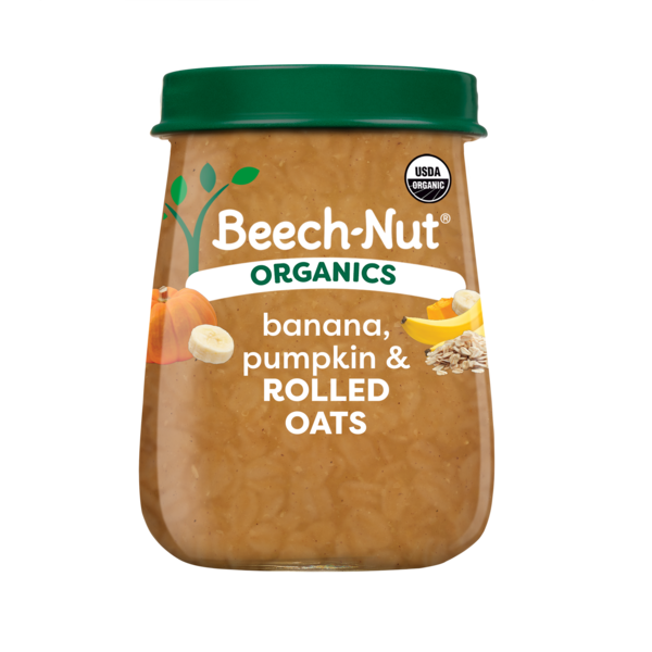 Beech-Nut Organics Stage Organic Baby Food, Banana Pumpkin Oats, oz  Jar
