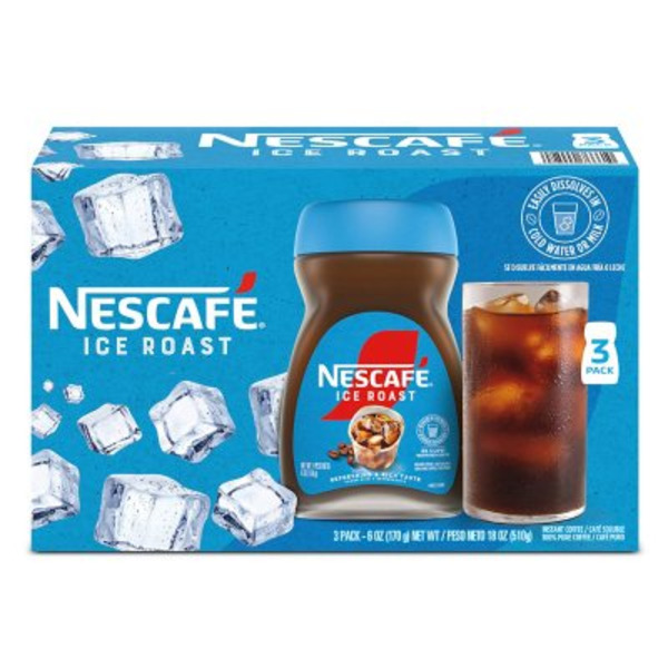 NESCAFÉ Coffee, Instant, Ice Roast, 3 Pack Same-Day Delivery