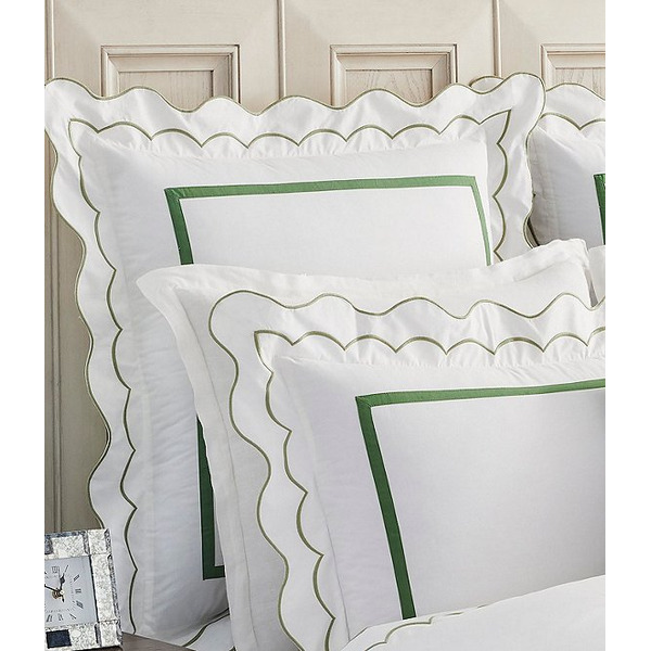 Southern Living Scalloped Trim Euro Sham