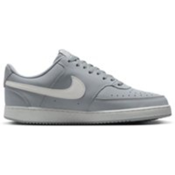 Nike Men's Court Vision Low Premium Shoes, Size 12, Medium/D Width - Wolf Grey & White