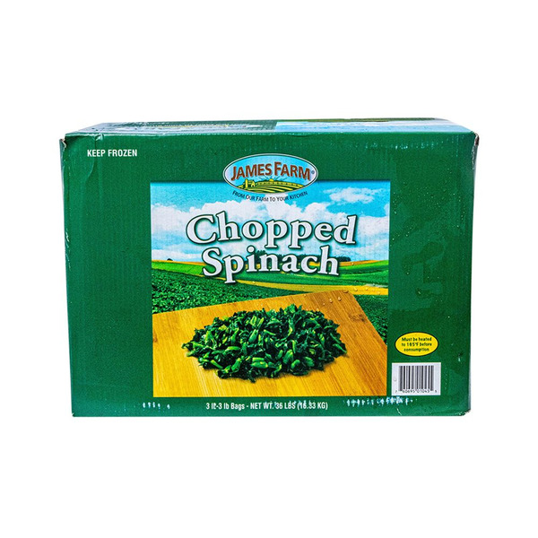 Frozen James Farm - Frozen Chopped Spinach - 3 lbs