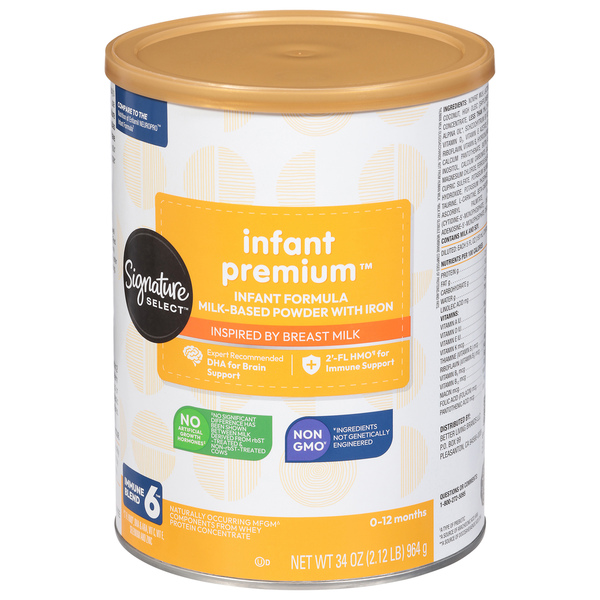 Signature Care Infant Formula, Milk-Based Powder with Iron, Birth-12 Months