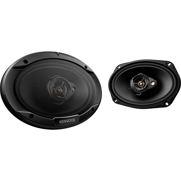 Kenwood Pair of 6" x 9" Black 3-Way Car Speakers With Cloth Cones
