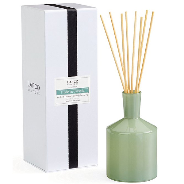 LAFCO New York Fresh Cut Gardenia Classic 6oz Reed Diffuser