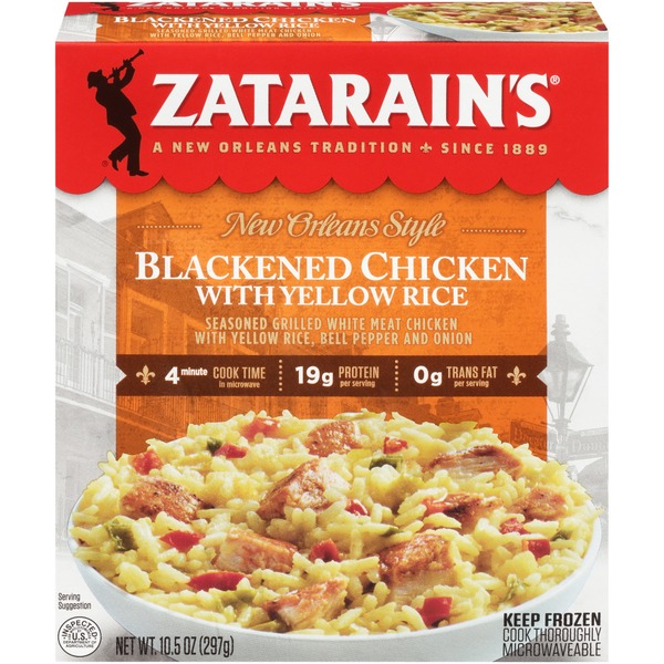 Zatarain's® Frozen Blackened Chicken With Yellow Rice (10.5 oz) Instacart