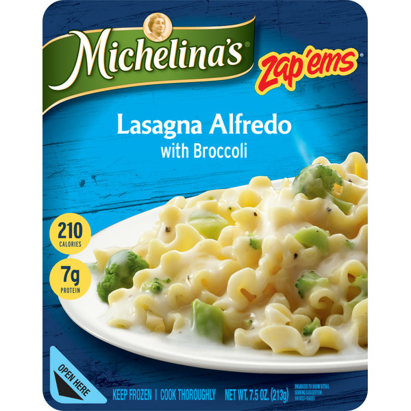 Michelina's Zap 'ems with Broccoli Lasagna Alfredo Same-Day