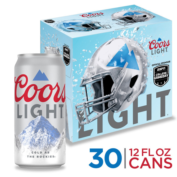 Coors Light 30缶✖︎2ケース1 Coors Light Beer, American Light Lager Beer, 30-pack, 12-oz beer