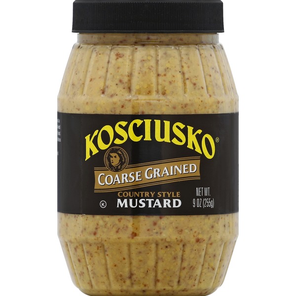Kosciusko Mustard, Coarse Grained, Country Style (9 oz) Instacart