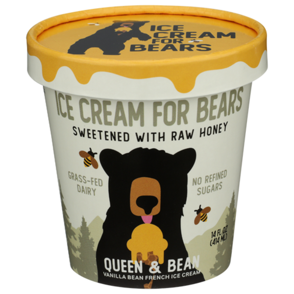 Ice Cream For Bears Queen & Bean Vanilla Bean French Ice Cream
