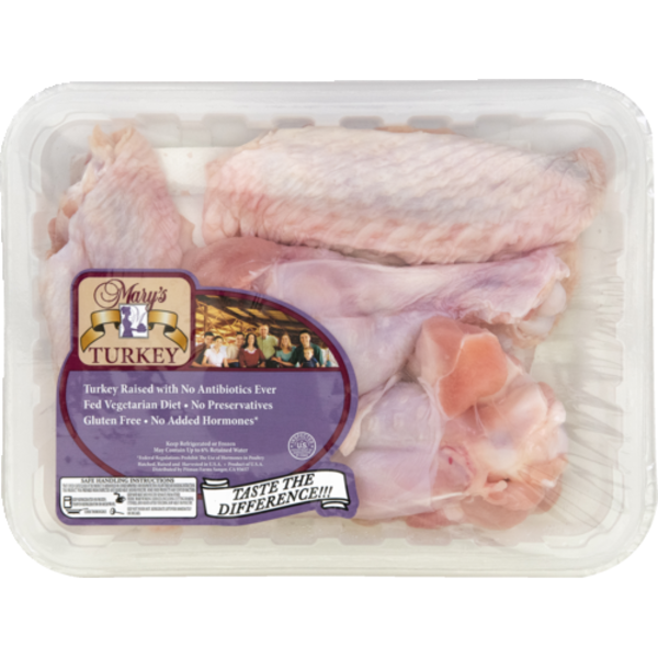 Mary's Turkey No Antibiotics Ever, Turkey Party Wings, Previously Frozen