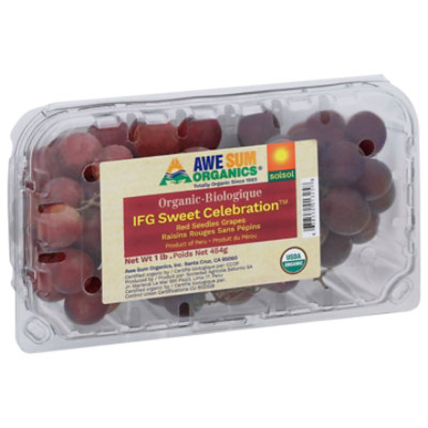 Organic Red Seedless Grapes
