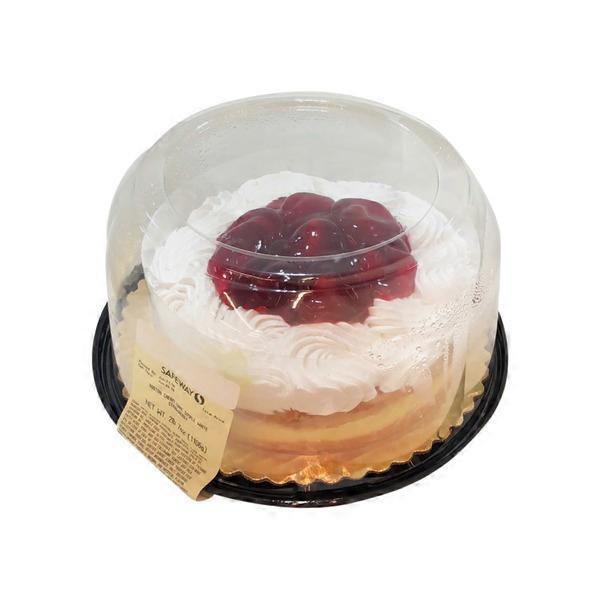 White Simple Strawberry Boston Cream Cake (each) Instacart