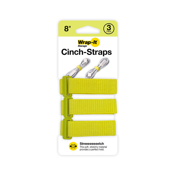 Wrap It Cinch Straps Limelight Package, 3 8 x 3/4 in