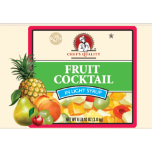 Chef's Quality - Fruit Cocktail In Light Syrup - #10 Can