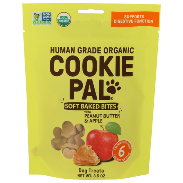 Cookie Pal Dog Biscuits Organic Peanut Butter & Apple Soft Baked Dog Biscuits