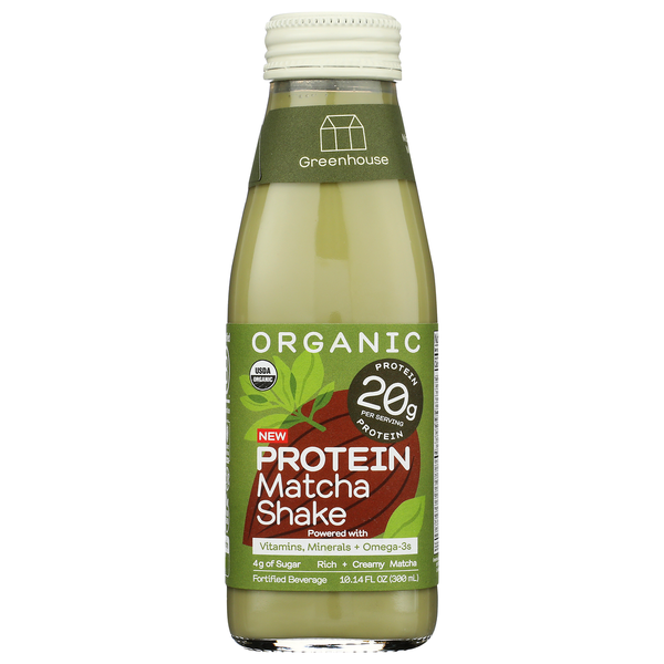 Greenhouse Juice Co Organic Matcha Protein Shake Same-Day Delivery