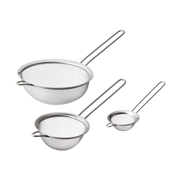 Cuisinart 3-Piece Stainless Steel Mesh Strainers Set