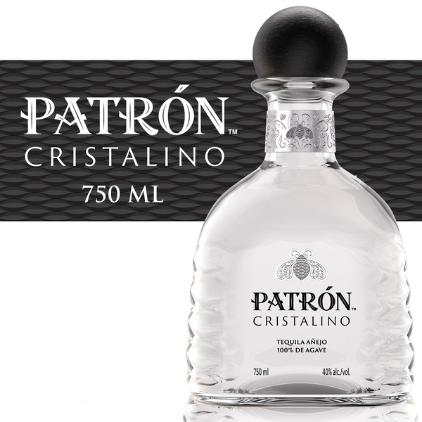 Patrón Cristalino Añejo Tequila Same-Day Delivery | Binny's