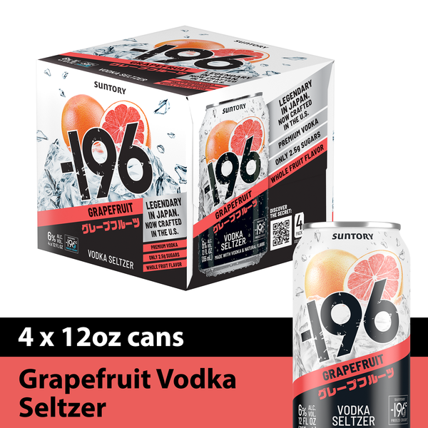 196 Grapefruit Vodka Seltzer Same-Day Delivery | Binny's Beverage