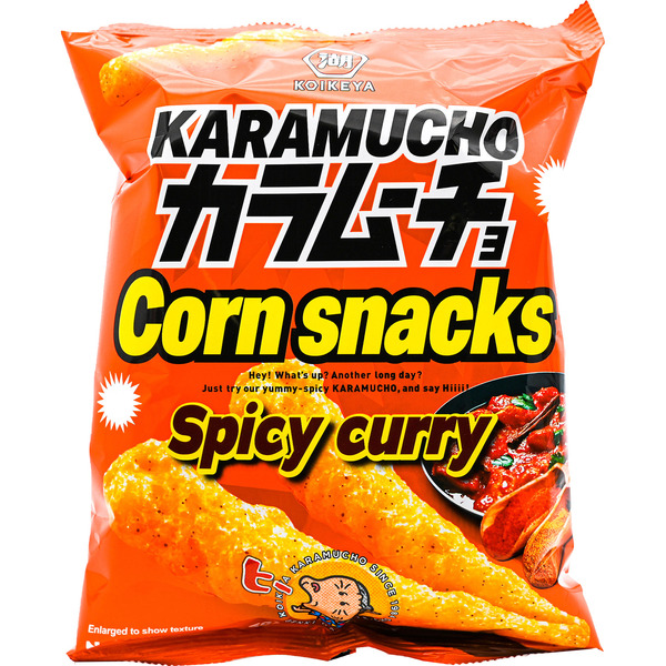 Koikeya Karamucho Corn Snack Spicy Curry
