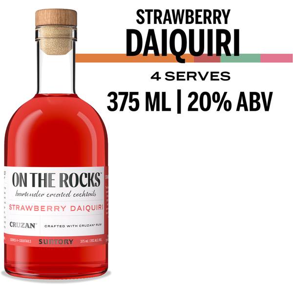 On The Rocks Cruzan Strawberry Daiquiri Same-Day Delivery or