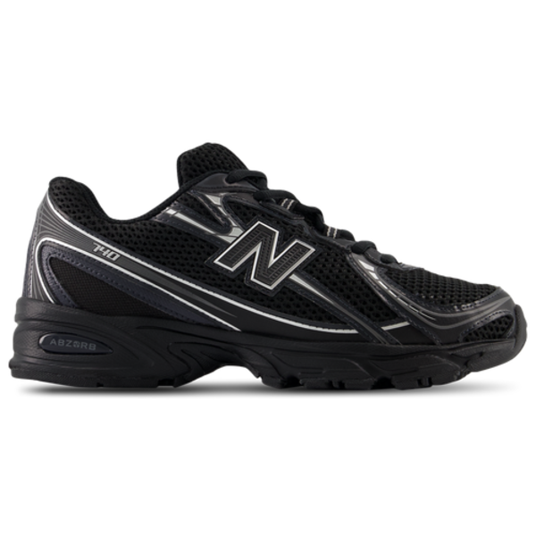 New Balance Men's 740 Casual Shoes, Size 10.5 - Black/Silver Metalli