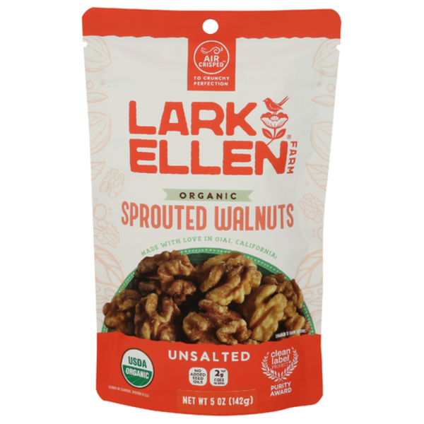 Lark Ellen Farm Organic Unsalted Sprouted Walnuts