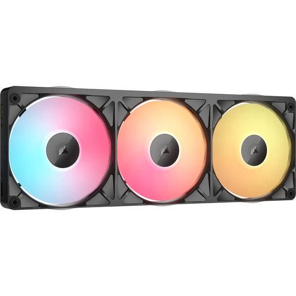 CORSAIR iCUE LINK RX360 II Unified Frame RGB PWM Fans With iCUE LINK System Hub - Black