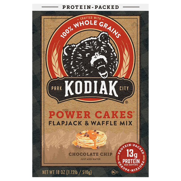 Kodiak Power Cakes Chocolate Chip Flapjack & Waffle Mix Same-Day