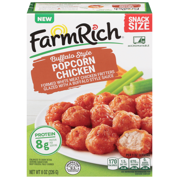 Farm Rich Buffalo Style Popcorn Chicken Snack Size