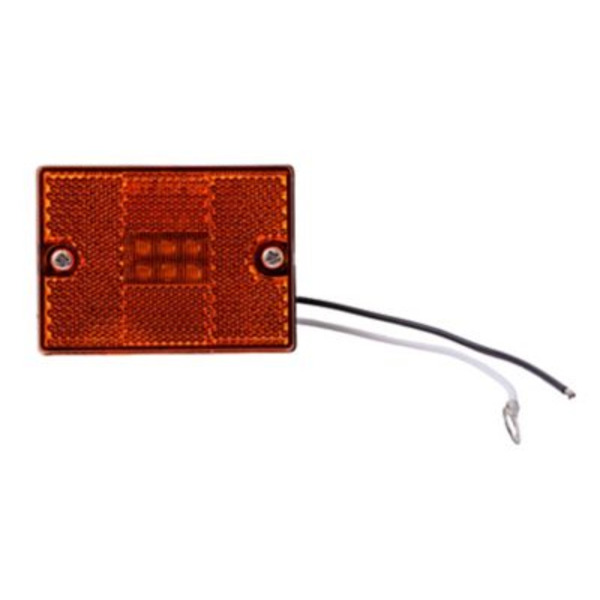 Carry-On Trailer LED Amber Stud Mount Marker/Clearance Light with Reflex, CO-MCL36AS