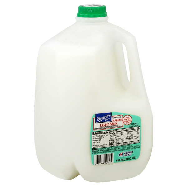 Bayview Farms Milk, Light, 1% Milkfat Same-Day Delivery or Pickup