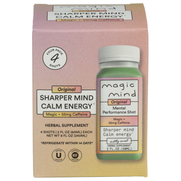 Magic Mind Mental Performance Elixir 4 Pack Case Same-Day Delivery