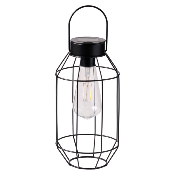 Belavi Solar Geometric Lantern, Geometric, Black Same-Day Delivery