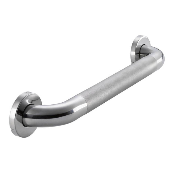 Glacier Bay 18 In. L X 1 1/2 In. Ada Compliant Grab Bar In Polished Stainless Steel