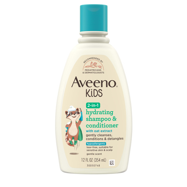 Aveeno Aveeno Kids 2-in-1 Shampoo & Conditioner, Hypoallergenic, 12 Fl. Oz - 12 fl oz