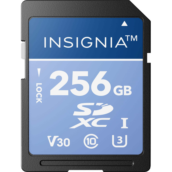 Insignia 256GB SDXC UHS-I Memory Card, Up to 200 MB/s Read Speed