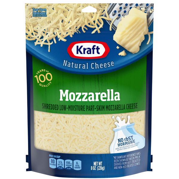Kraft Mozzarella Shredded Cheese, oz Bag Same-Day Delivery