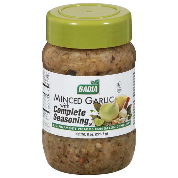 Badia Spices Garlic, with Complete Seasoning, Minced