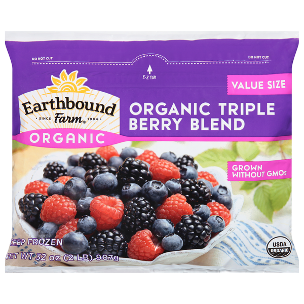 Stop & Shop Earthbound Farm Triple Berry Blend, Organic, Value Size ...
