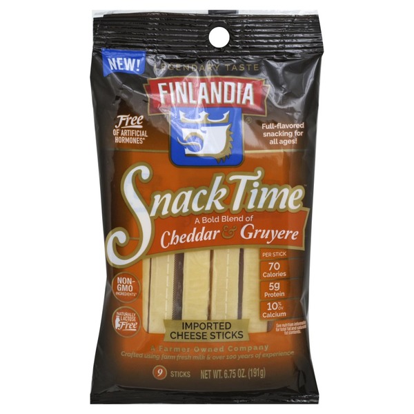 Finlandia Cheese, Imported, Cheddar & Gruyere, Sticks (9 each) Instacart