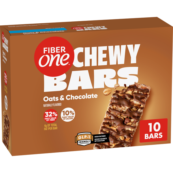 Fiber One Oats and Chocolate Chewy Bars Fiber Snacks Value Pack