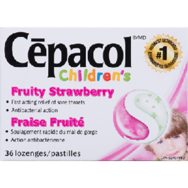 CEPACOL Children's Fruity Strawberry Lozenges Same-Day Delivery