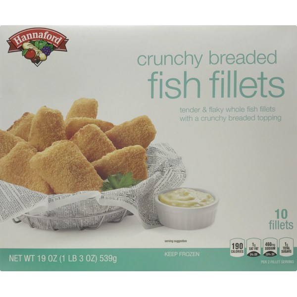 Hannaford Fish Fillets Crunchy Breaded (19 oz) Instacart