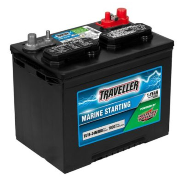Traveller Powered by Interstate Marine Starting Battery, 1,000 MCA