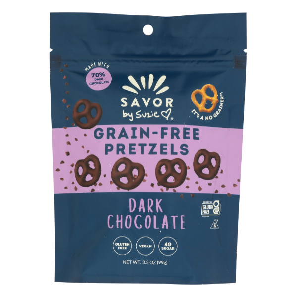 Savor by Suzie Pretzels, Grain-Free, Dark Chocolate Same-Day