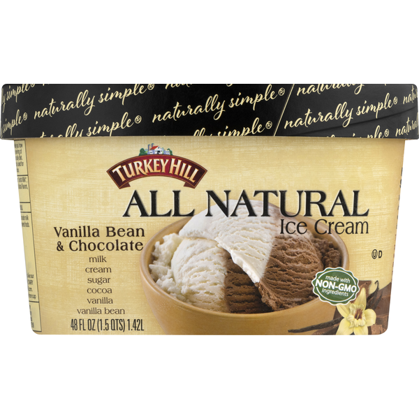 Turkey Hill All Natural Vanilla Bean & Chocolate Ice Cream (48 oz