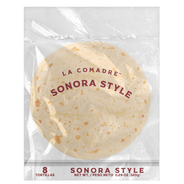 La Comadre Sonora Style Flour Tortillas,  Soft Taco Size, 8 Count