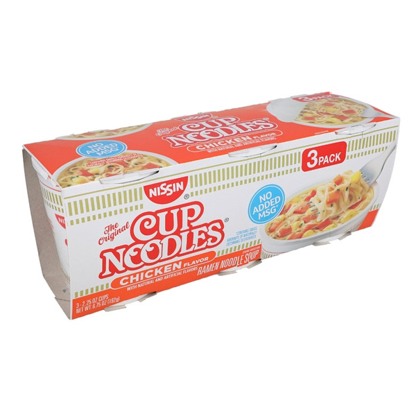 Nissin Soup, Ramen Noodle, Chicken Flavor, 3 Pack Same-Day